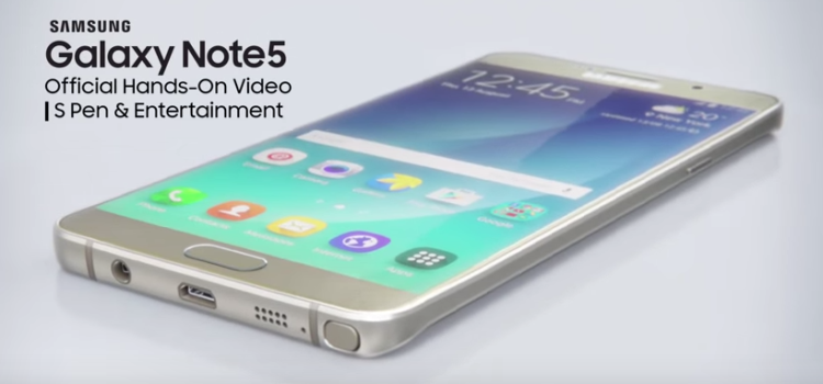 Galaxy Note 5: due nuovi video hands-on ufficiali