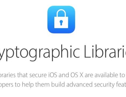 Apple rende pubbliche le librerie di cifratura di iOS e OS X