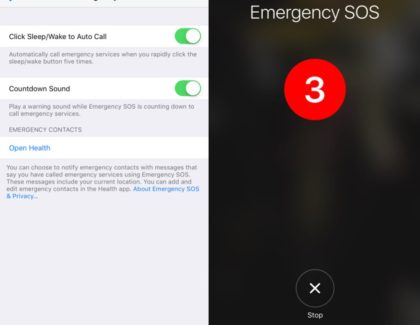 SOS da iPhone e chiamata d’emergenza scoperti in iOS 10.2