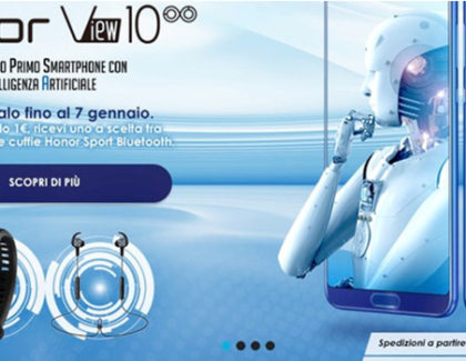 Aperti preordini per l’Honor View 10. Con 1 euro in più la Band 3 o le cuffie bluetooth