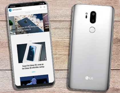 LG G7 mostrato in nuovi render con bordi sottili e notch superiore