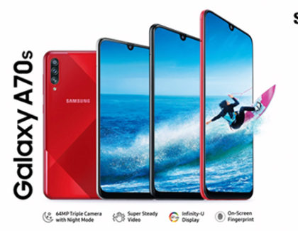 Samsung Galaxy A70s è ufficiale. Prezzi e caratteristiche