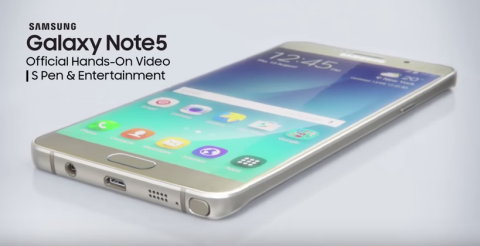 Galaxy Note 5: due nuovi video hands-on ufficiali