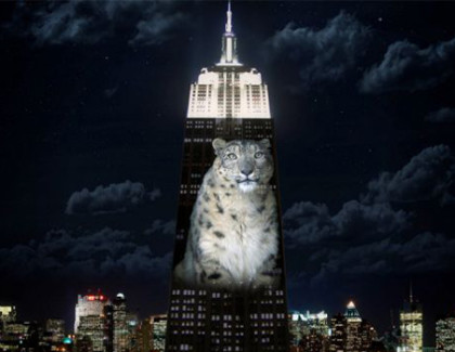 Empire State Building trasformato in uno schermo 5K con 40 proiettori