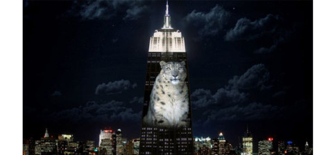 Empire State Building trasformato in uno schermo 5K con 40 proiettori