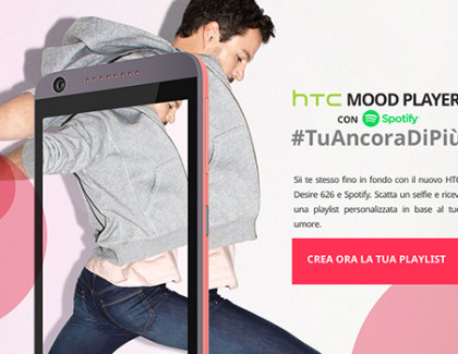 HTC e Spotify lanciano le playlist che rispecchiano l’umore