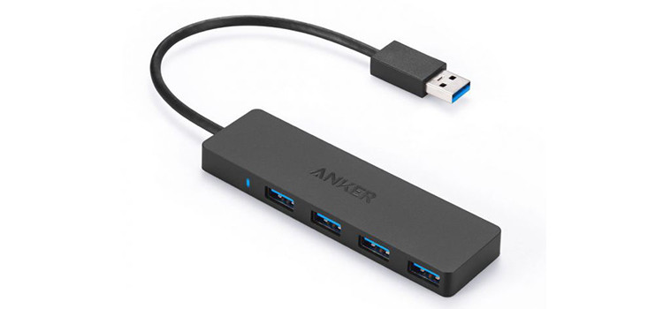 Anker Hub con 4 porte USB ultra sottile in offerta solo per oggi