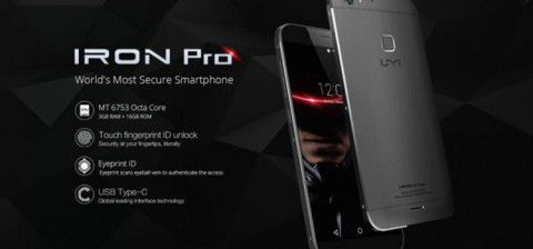 UMi Iron Pro: smartphone con tutti i sistemi di sicurezza disponibili al momento