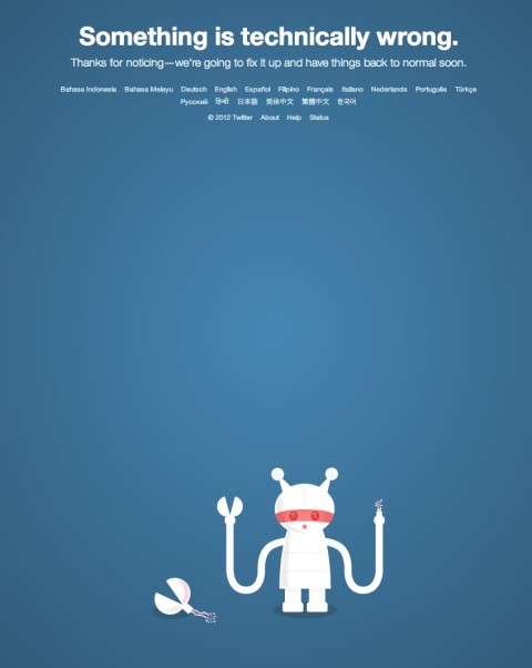Problemi tecnici per Twitter