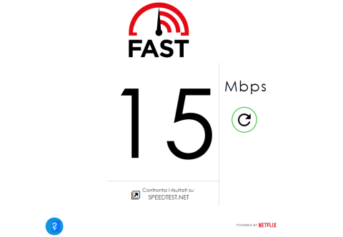 Fast.com, il sito di netflix per testare la tua velocità di connessione