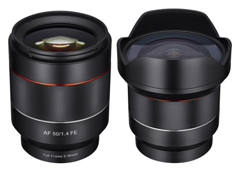 Nuovi obiettivi Samyang per Sony E-mount con autofocus: 50mm f/1.4 FE e 14mm f/2.8 FE!