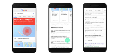 Google introduce le informazioni sui terremoti all’interno dei risultati di ricerche