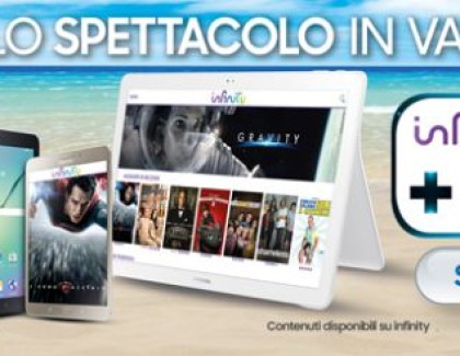 Samsung regala 1 anno di Infinity e microSD 64GB acquistando Tab S2, Tab A o Tab View