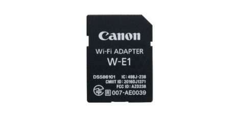 Canon presenta il nuovo adattatore Wifi W-E1 per trasferire velocemente le foto