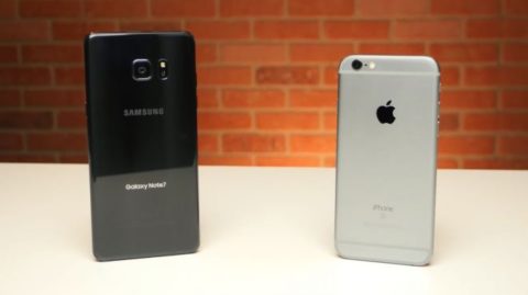 Galaxy Note 7 vs iPhone 6S in uno speedtest