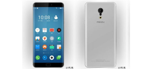 Meizu Pro 7, un render mostra il display edge ed una particolare fotocamera