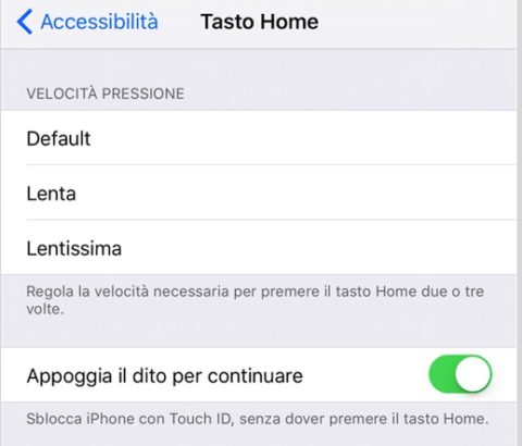 Come sbloccare l’iPhone senza premere sul tasto Home con iOS 10