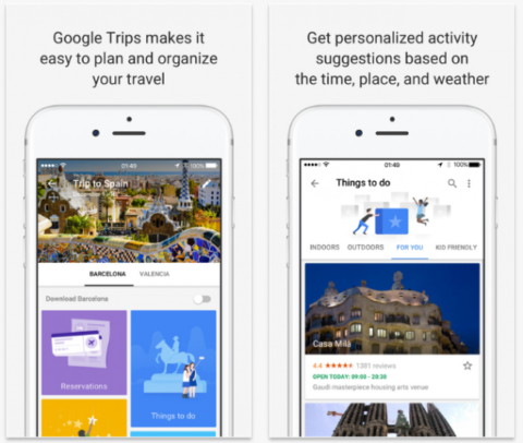 Arriva Google Trips: un’app per gestire i tuoi viaggi con facilità